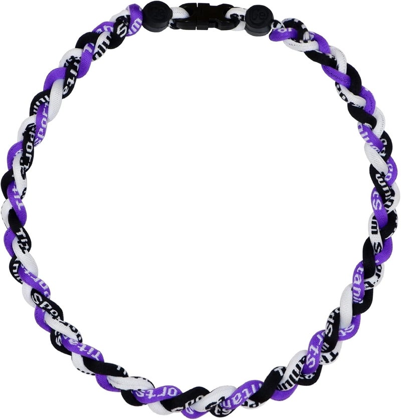 SUPBOMM Baseball Rope Necklaces, League Team Colors Braided Necklace, Baseball Team Gifts - Image 1